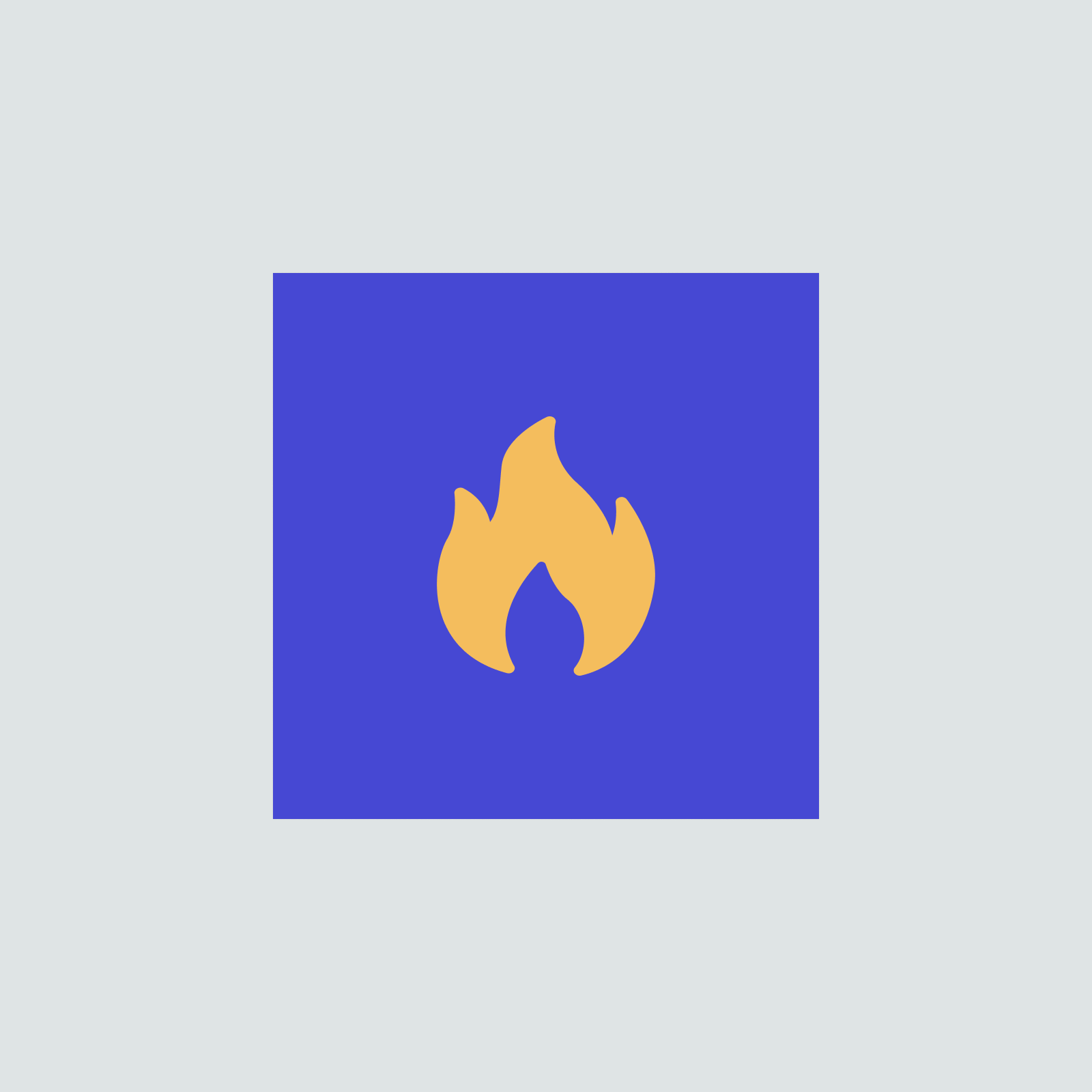 fandemic-app-boosting-engagement-icon A flame icon representing the strategy to boost user engagement within the Fandemic app.