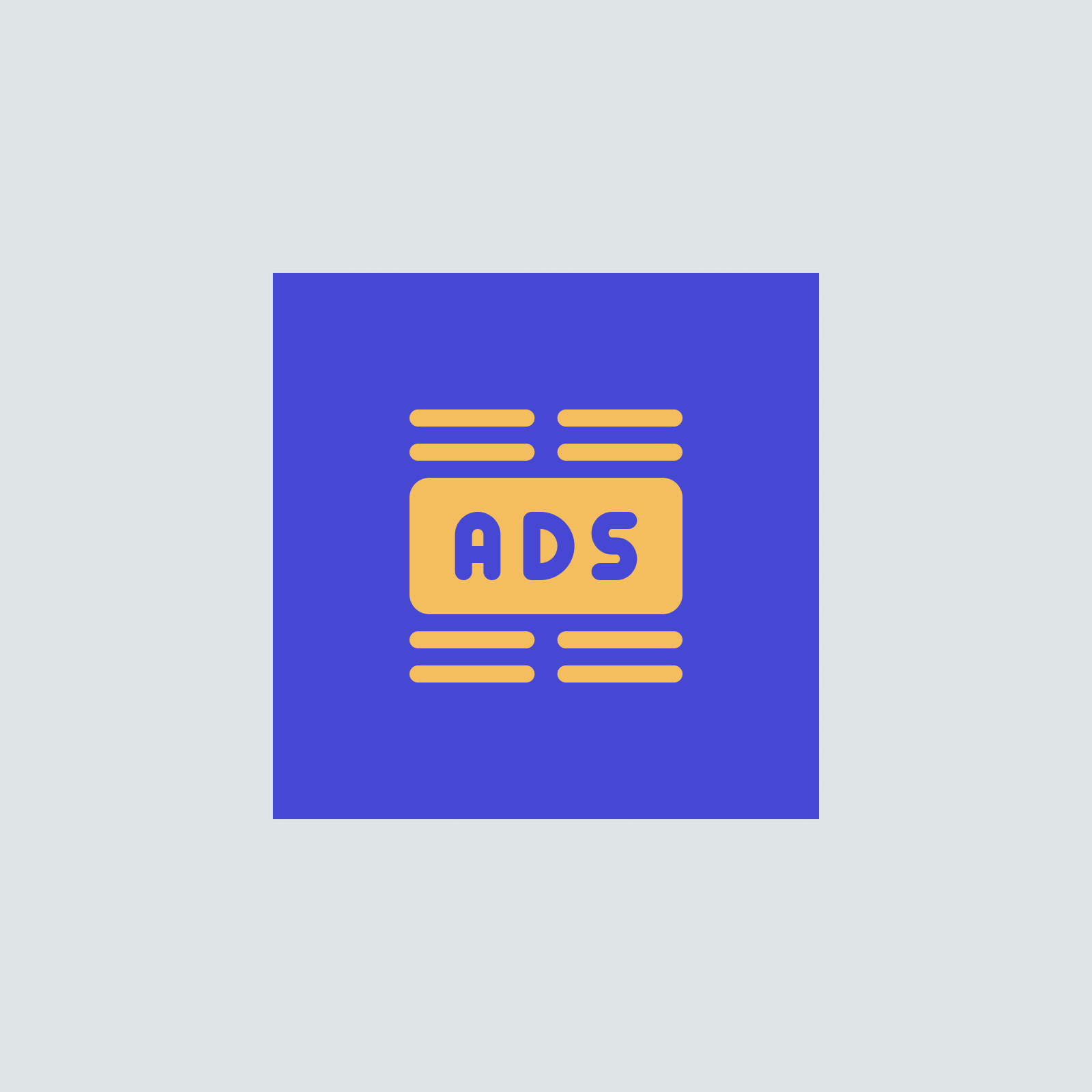 fandemic-app-unlocking-revenue-icon An ad module icon, symbolizing the plan for unlocking revenue through smart ad placements.
