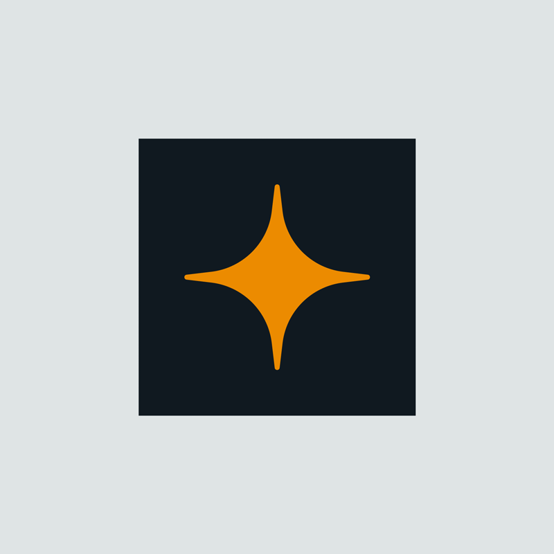 as-genius-brand-color-palette-orange An orange star icon on a dark square, representing the primary and accent colors of the AS Genius brand palette.