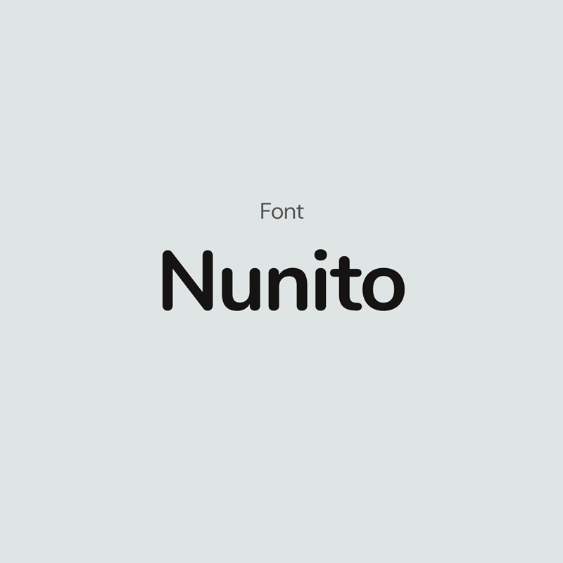 adv-typography-nunito-font A visual example of the Nunito typeface, selected for the ADV app and website design system.