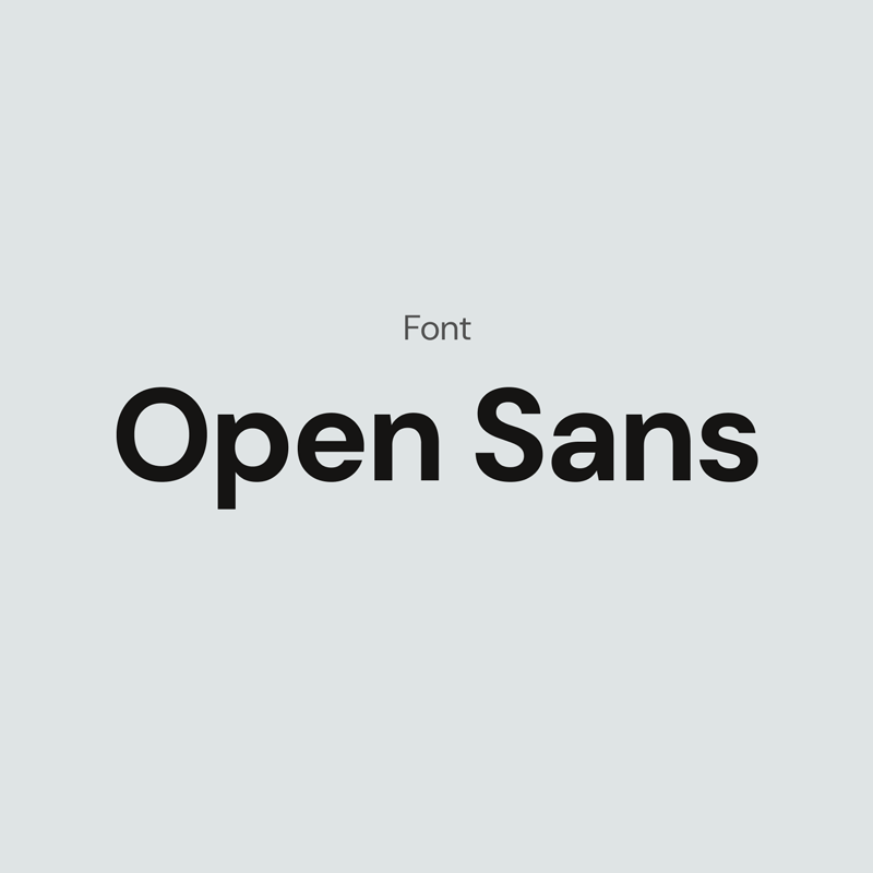 open-sans-typography-web-design A visual example of the Open Sans typeface used in the recipe website's design.